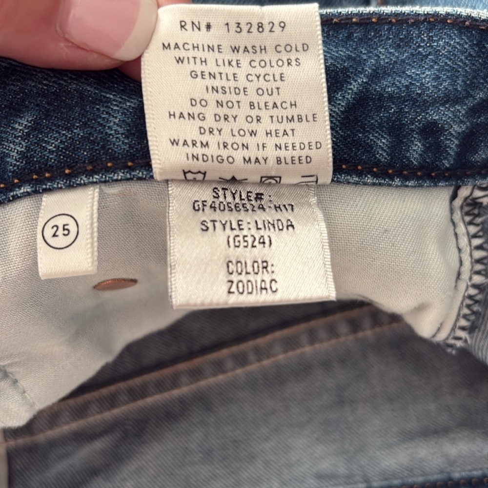 GRLFRND Linda Mid-Rise Distressed Jeans in Zodiac Size 25 — DESIGNER!!! - Picture 12 of 12